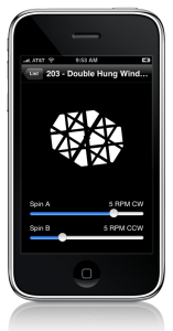 Twin Spin allows the rotation of two gobos in either direction.