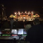 Two iLive-144 control surfaces during the closing ceremony of the Noshfim Bakikar festival in Kfar-Saba, Israel.