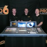 Adam Pardoe, MD, DRP Events; Rob Hughes, Midas and Klark Teknik; Ian Ruhback, head of audio, drpgroup
