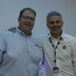 Lightfactor's Peter Coles (left) with DTS's Franco Zaghini
