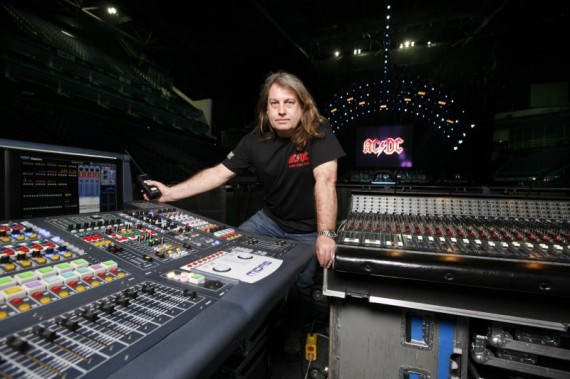 midas-pro40-pro6-ac-dc-1 AC/DC front of house engineer Paul ‘Pab’ Boothroyd with the Midas PRO40 and PRO6 consoles