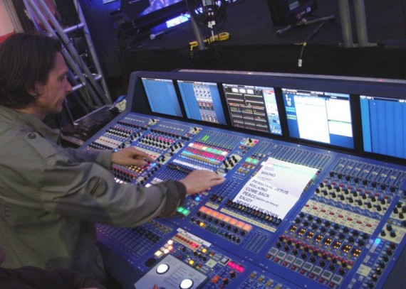 midas-xl8-britrow-depeche-mode-1 Depeche Mode FOH engineer Mike King with one of Britannia Row’s Midas XL8s