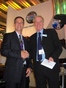 Rosco Light Relief_Engel_Simpson_creditLSI (Medium) Mark Engel, president, Rosco and John Simpson, Light Relief trustee and chairman of White Light.