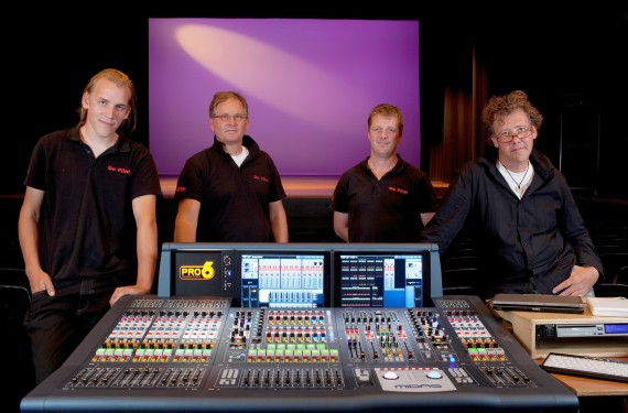 midas-pro6-de-flint-theatre De Flint Theatre’s Sjoerd Wierda, Klaas Spoelstra, Jan Schreuder and Ruud Lamers