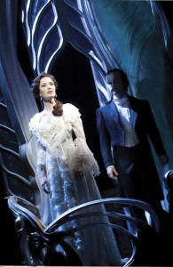 Christine (Sierra Boggess) and The Phantom (Ramin Karimloo) 1 copyright RUG 2010 Photograph by Catherine Ashmore Christine (Sierra Boggess) and The Phantom (Ramin Karimloo)