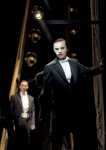 The Phantom (Ramin Karimloo) backstage copyright RUG 2010 photograph by Catherine Ashmore The Phantom (Ramin Karimloo) backstage