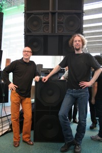 Alcons Audio PRESS PL+S '10 post show Tom Back with Philip ‘Dr.Phil’ de Haan, head of Alcons Audio R&D
