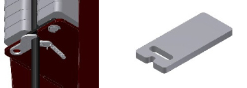 brickhouse self locking & weight Self-locking gate & laser-cut weights