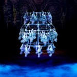 Performers demonstrate their incredible artistry and gymnastic expertise on the Human Chandelier