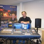 Jan Durant, Sound Inc; Midas Consoles Benelux sales rep Olivier Deblaere