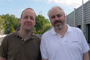 l-acoustics-chris-vass L-Acoustics’ new UK technical support manager Chris Vass (left) with UK sales manager Stuart Down