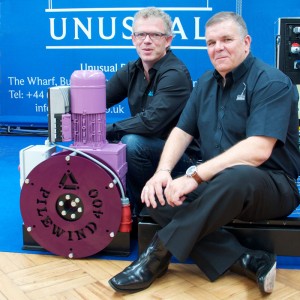 Unusual_van der Zijde with Bramhall Denis Bramhall and Michiel van der Zijde at the ABTT show