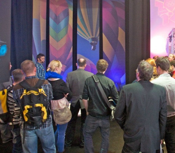 ETC’s Layers of Light theatre at Prolight & Sound earlier this year drew large crowds