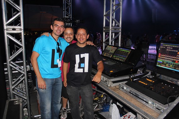 From L-R Rogério “Carioca” Fernandez, Leonardo “Maça” Oliveira and Everaldo Zator from Showdesign