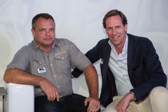 On the left is Rene De Keyzer, new CEO of XL Video Inc., and on the right is XL Video’s global CEO, Lucas Covers.