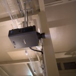 Projection Studio Colchester Castle projector in place