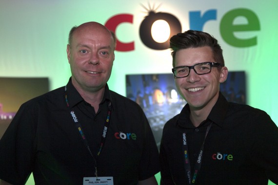 CORE Lighting MD Phil Ion (left) with Martin Lawrence who is running the new North American operation.