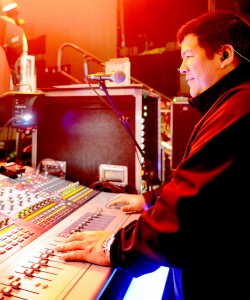 Monitor Engineer Eddie “El Brujo” Caipo in monitor world