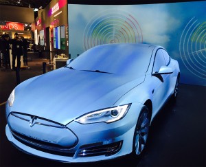 Projection Studio Tesla Car at ISE 2