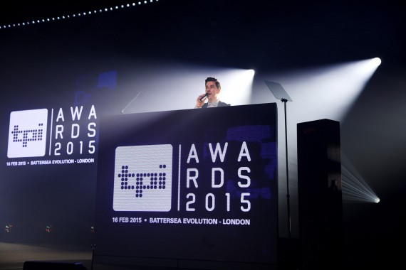 Robe TPi Awards 2015 Presenter Russell Kayne backlit by BMFLs tpi162309552