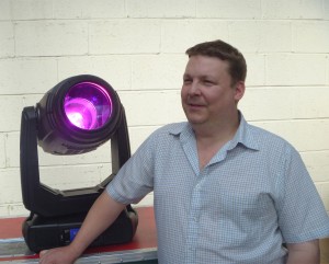 Photo shows Colour Sound’s Haydn “H” Cruickshank with some of the new BMFLs