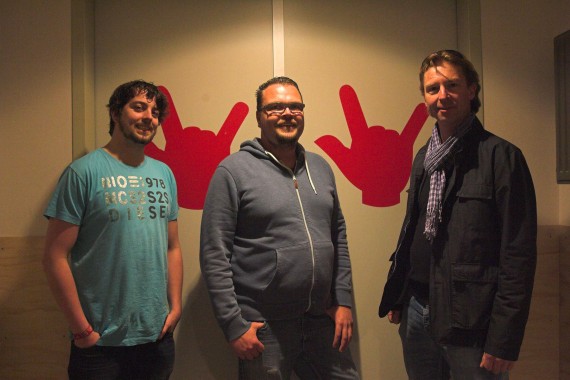 L-R: LD, Matt de Jong, Gebr de Noble's Bart van der Smissen and Jeroen van Aalst, Controllux