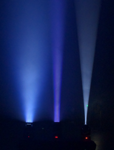 L-R: The Wash, Beam and Spot demonstrating beam angles.