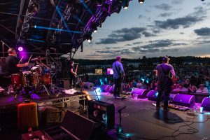 Dodgy play "The Lakeside Stage" at Camper Calling, Ragley Hall,  Warwickshire.