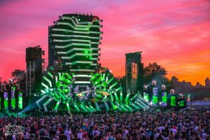 Electric Zoo’s Main Stage (pictured) and Riverside Stage this year benefitted from L-Acoustics’ new KS28 subs and LA12X amplified controllers